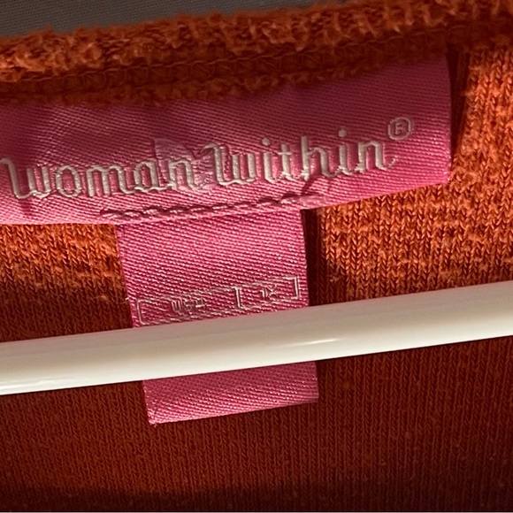 Woman Within Solid color fleece top - Picture 2 of 2